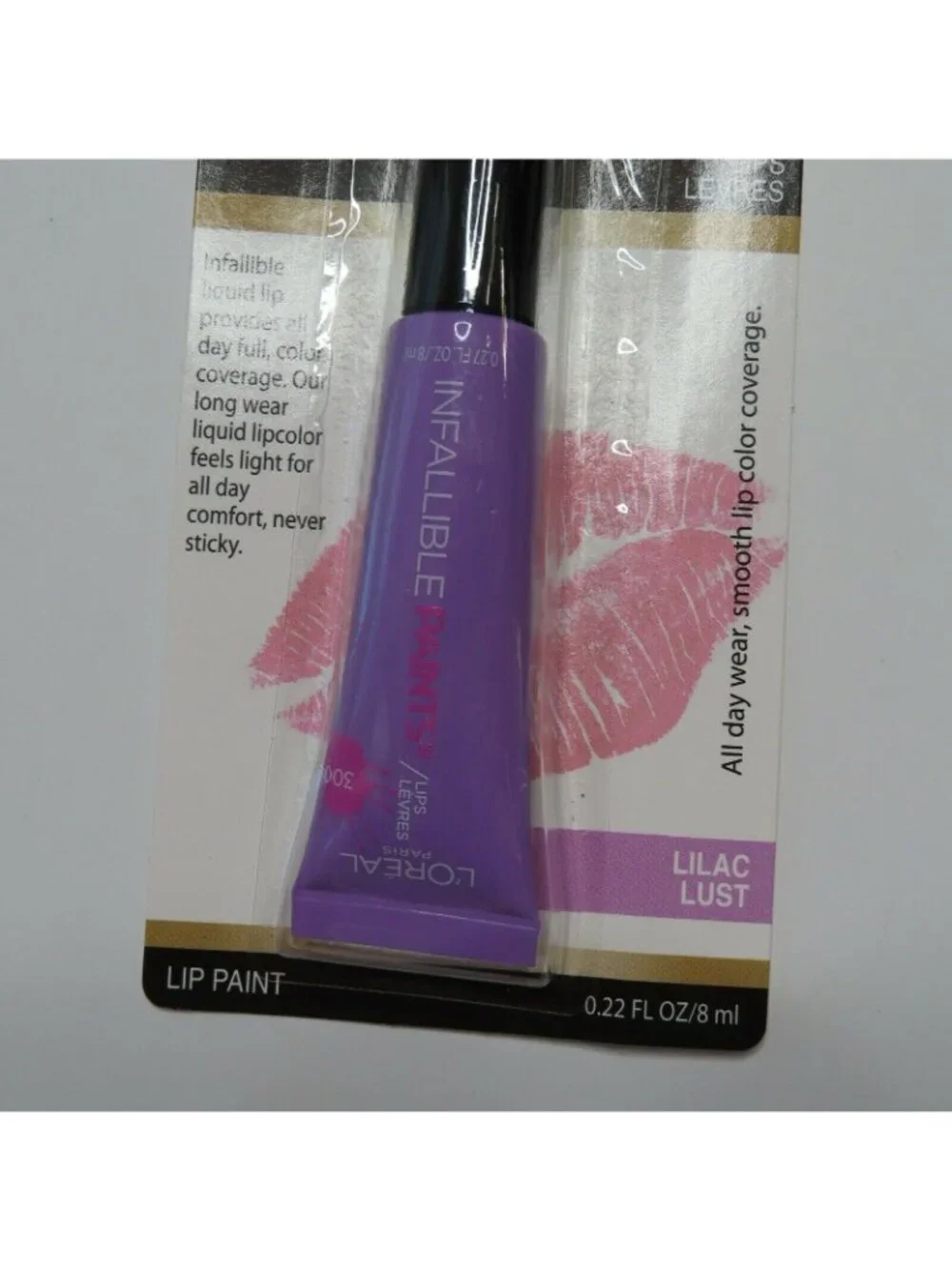 Loreal Infallible Purple Lilac Lust Lip Paint Lipstick .22 Oz 071249339664 NEW